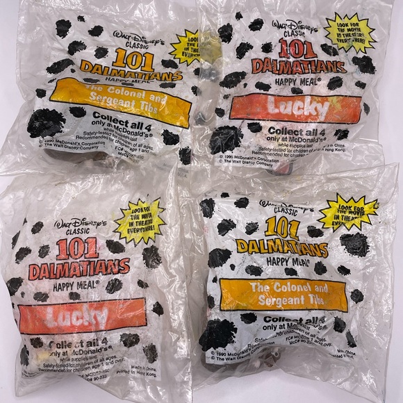 McDonald's Other - NIP 1990 Vintage McDonald's Happy Meal 101 Dalmations Lucky Toy + bonus toys